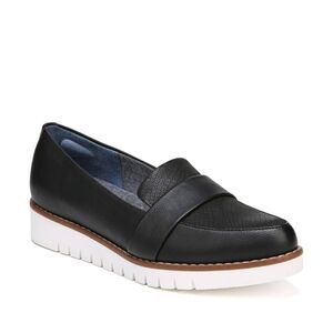 Dr. Scholls Imagine Faux Leather Loafer Slip On Shoes Womens size 9 Office Wedge